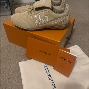 Louis Vuitton Beige Athletic Shoes